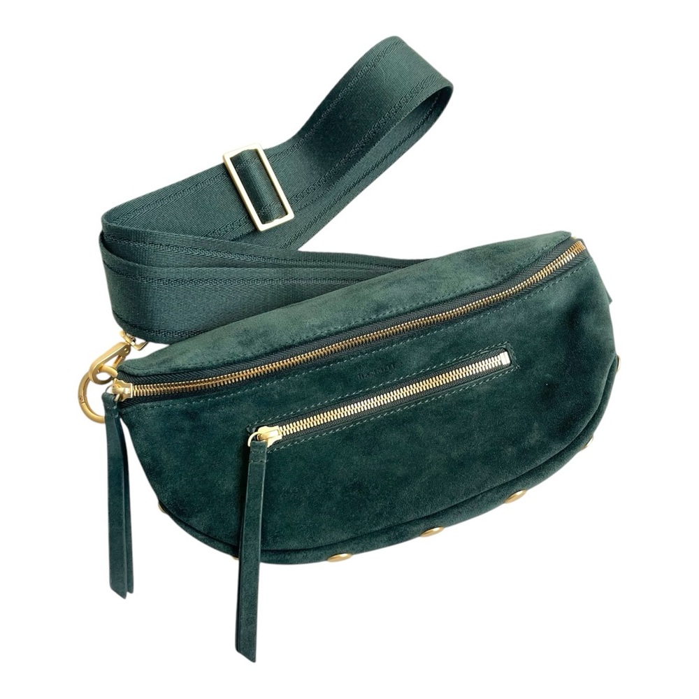 Hammitt Green Crossbody Bag with Gold Accents